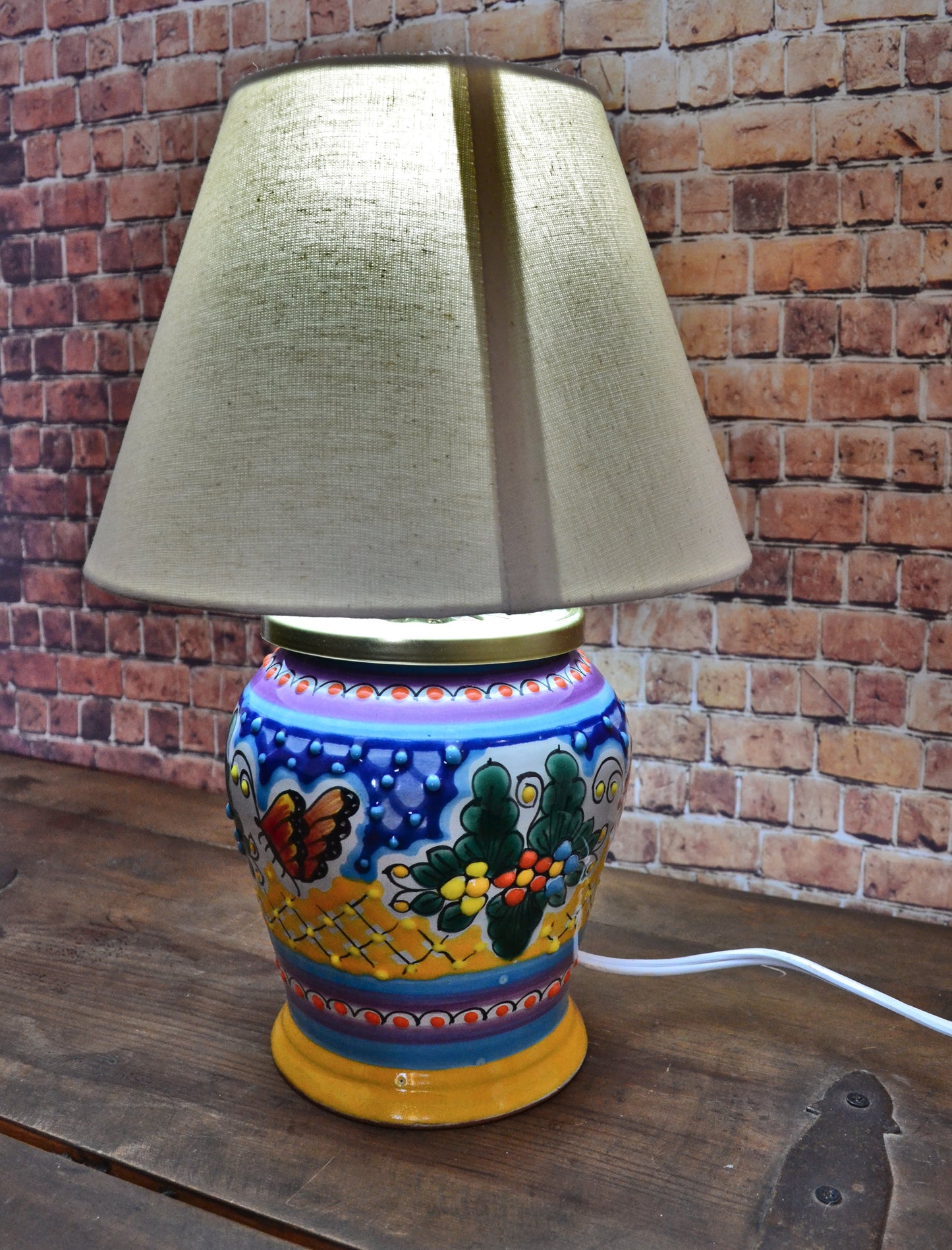Lámpara de Talavera Poblana CM401