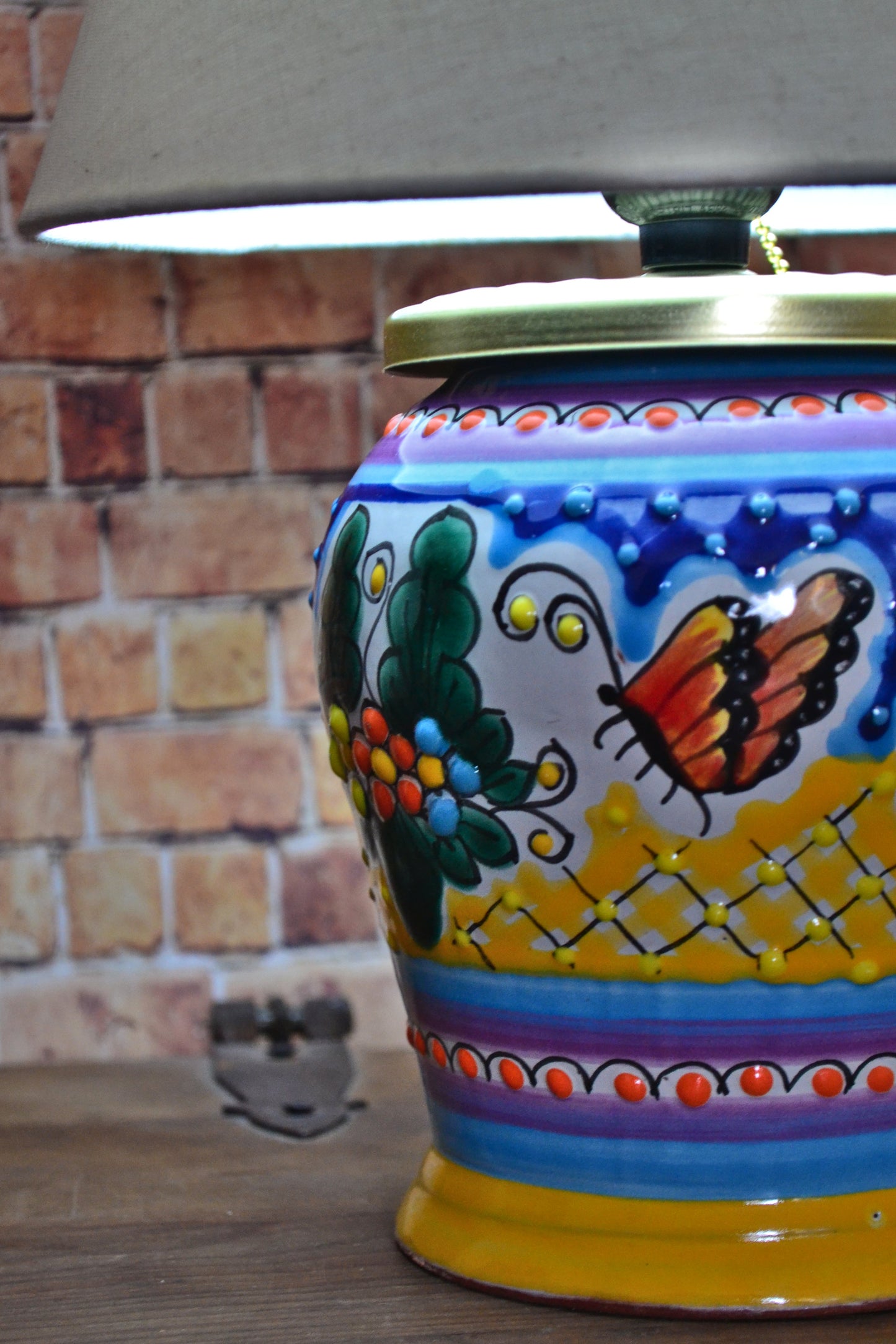 Lámpara de Talavera Poblana CM401