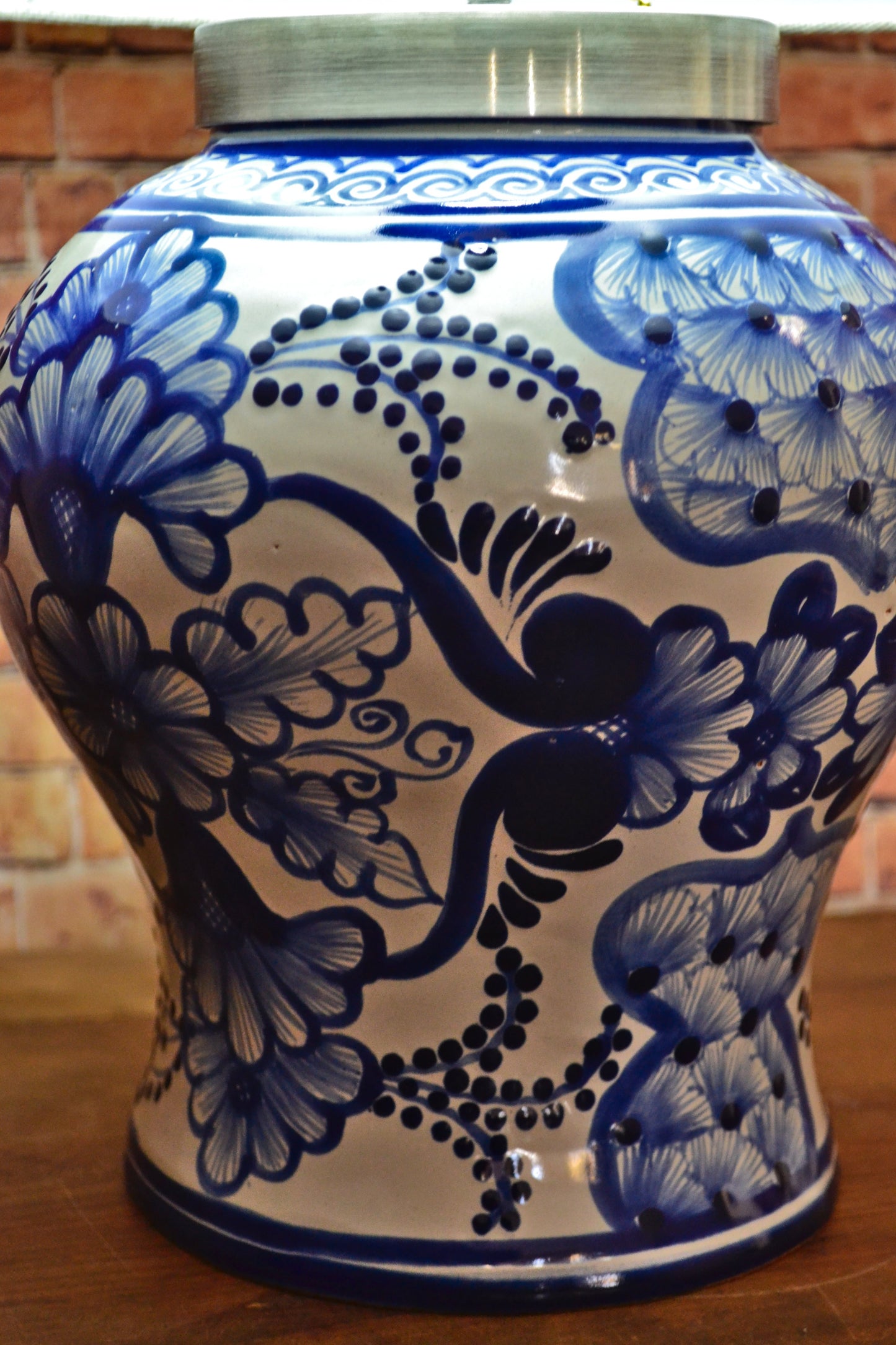 Lámpara de Talavera Poblana CM407