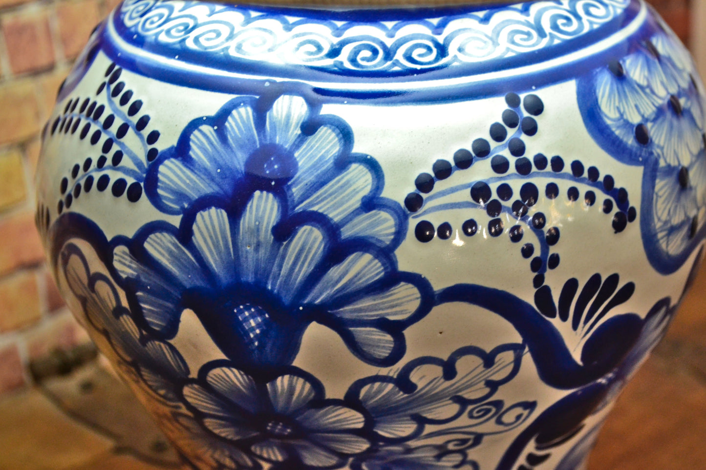 Lámpara de Talavera Poblana CM407