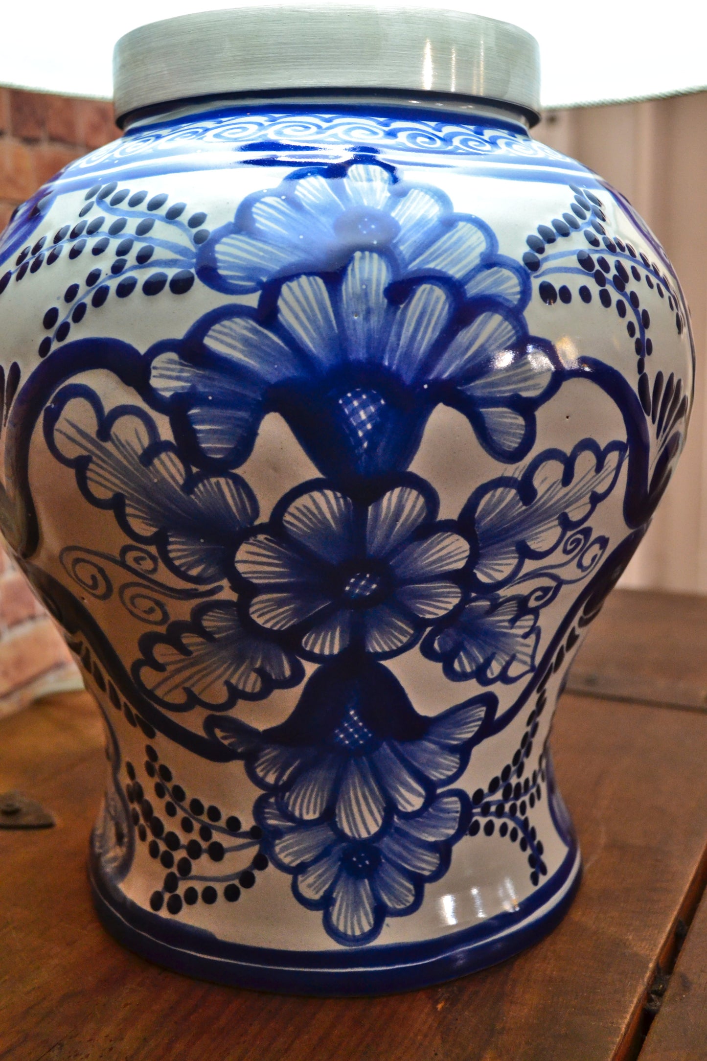 Lámpara de Talavera Poblana CM407