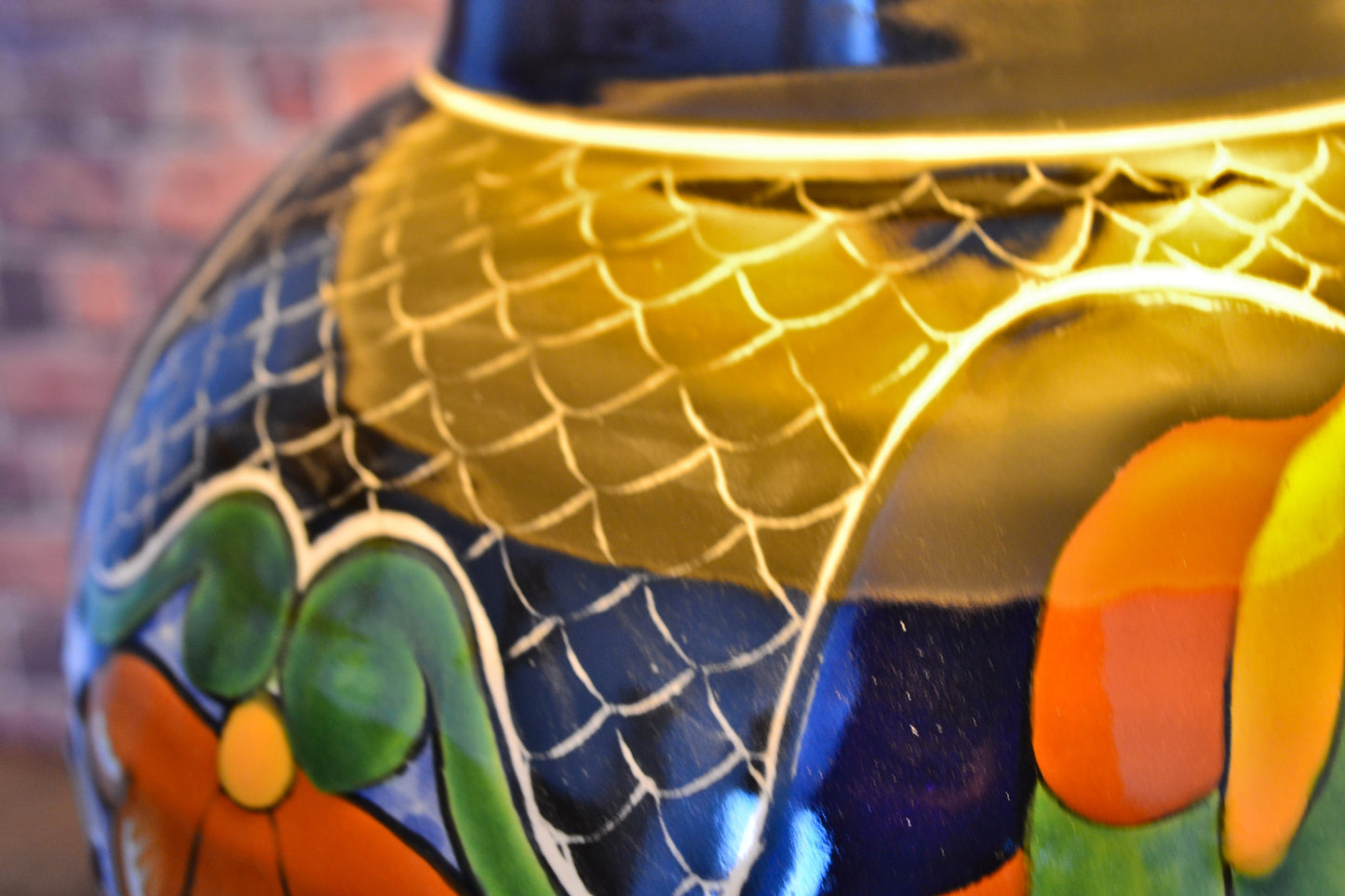 Lámpara de Talavera Poblana CM415