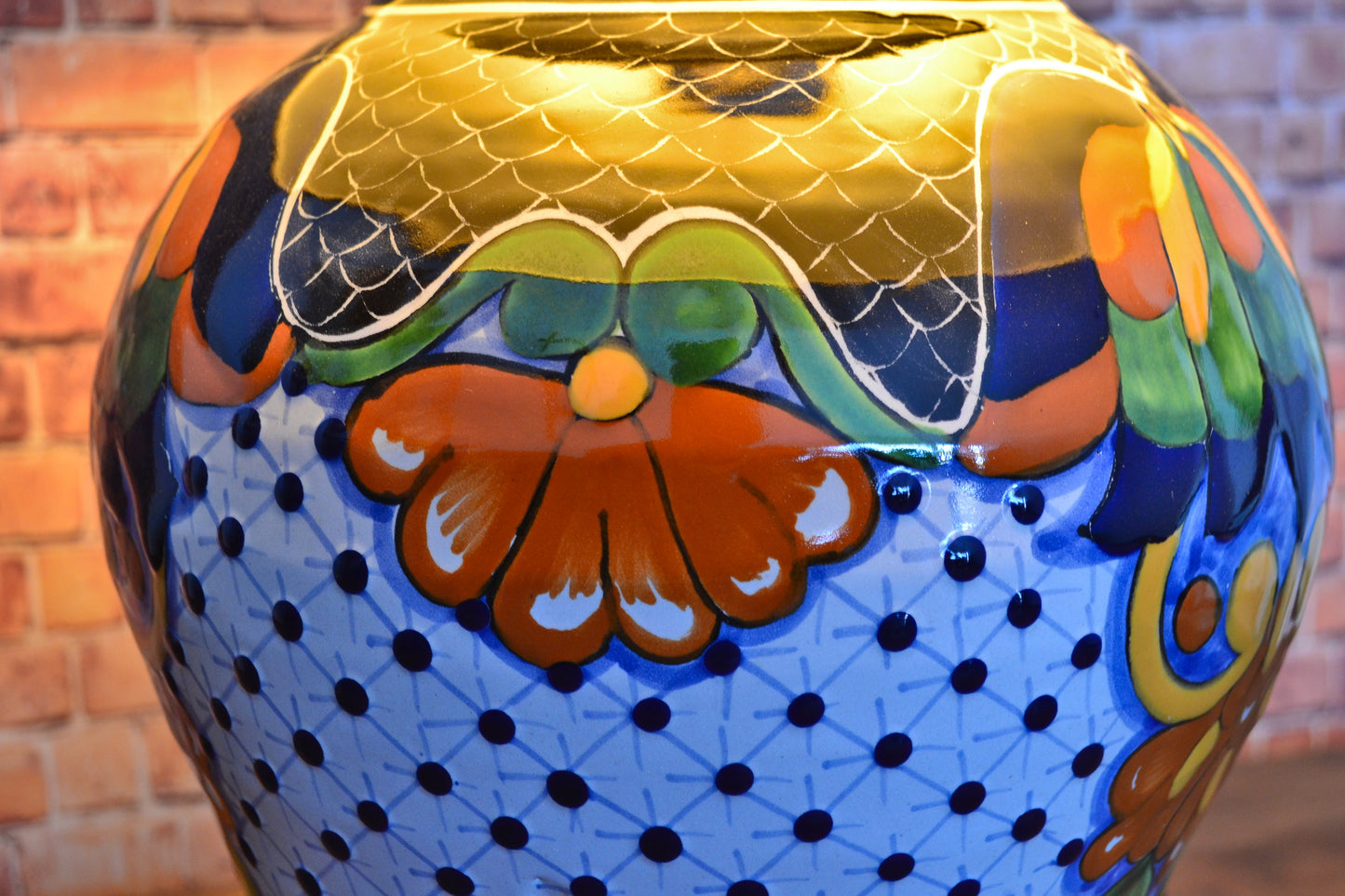 Lámpara de Talavera Poblana CM415