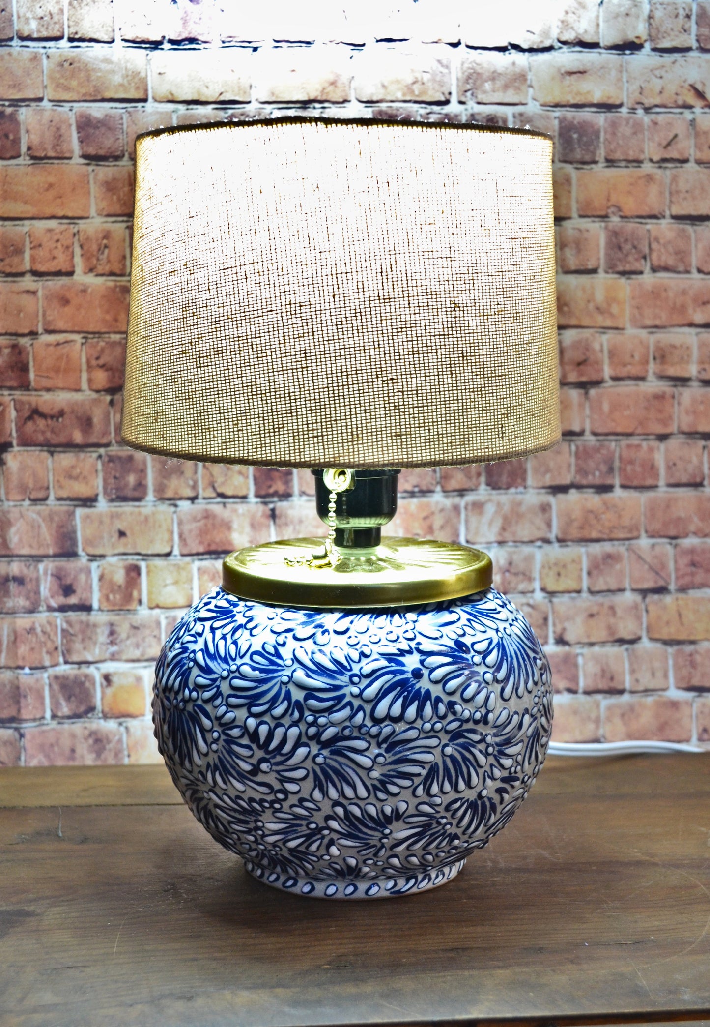 Lámpara de Talavera Poblana CM434