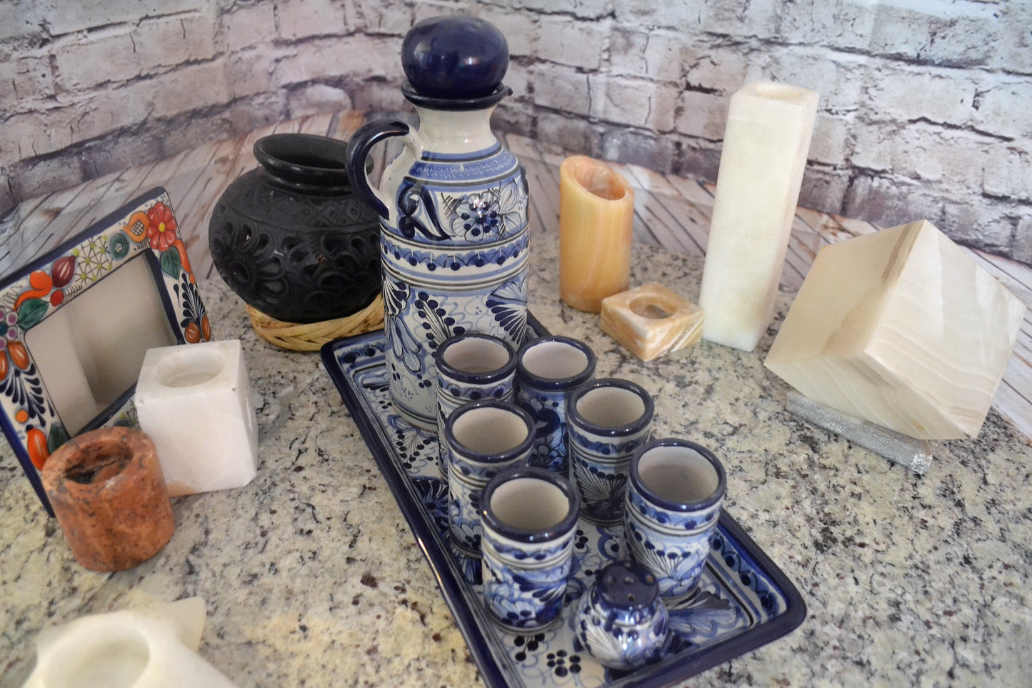 Juego de Tequila de Talavera Poblana CM109