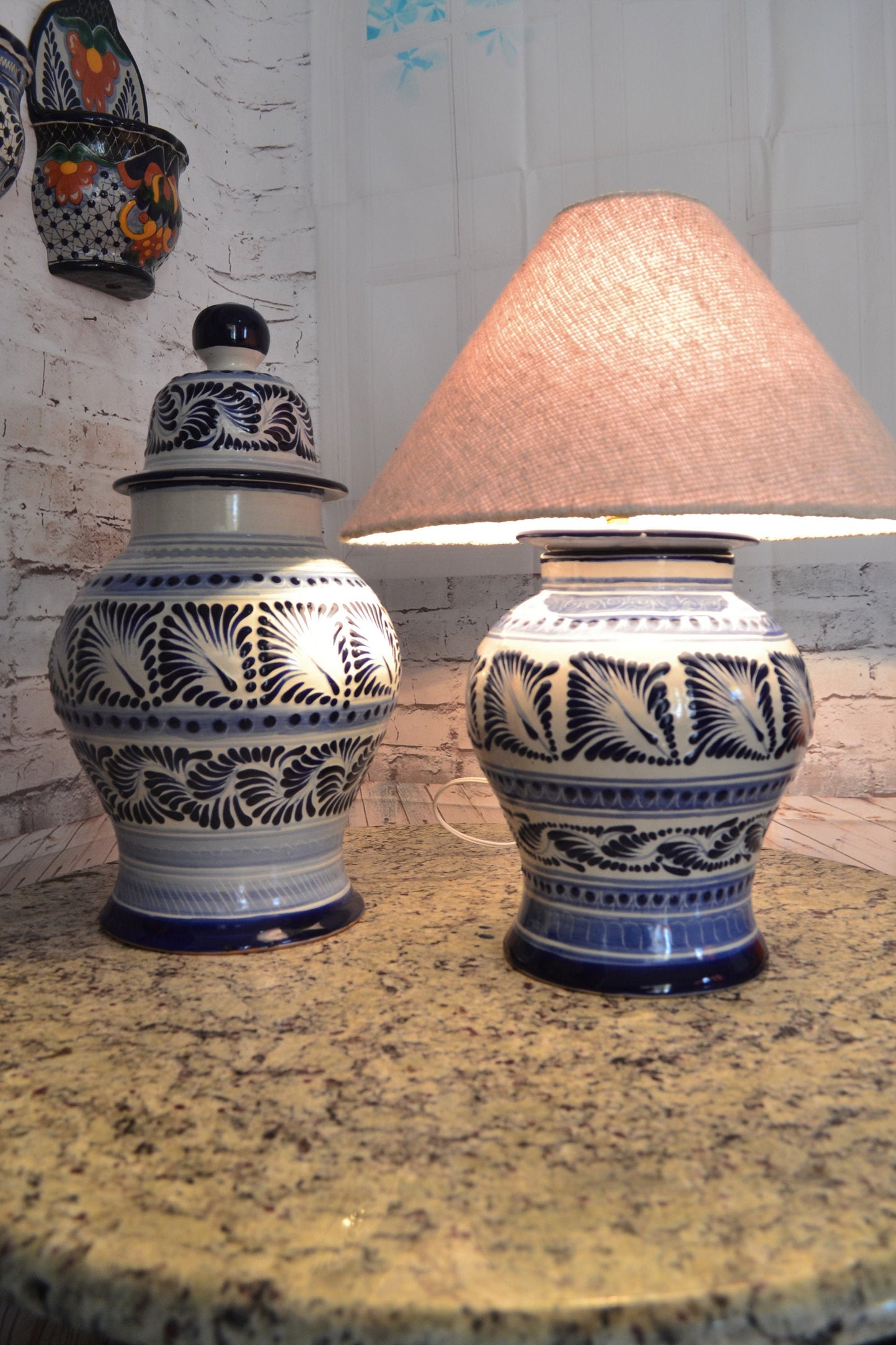 Lámpara de Talavera Poblana CM257