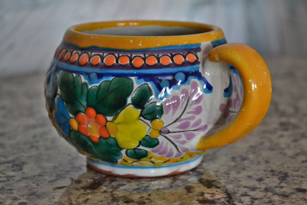 2 Tazas chocolateras de Talavera Poblana CM553