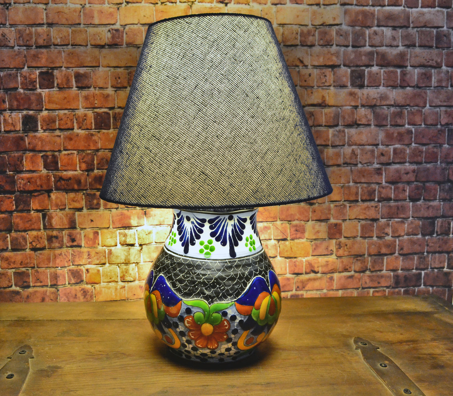 Lámpara de Talavera Poblana CM386