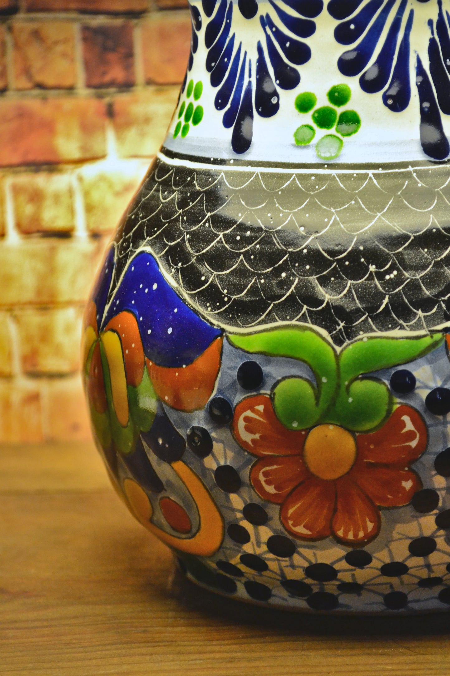Lámpara de Talavera Poblana CM386