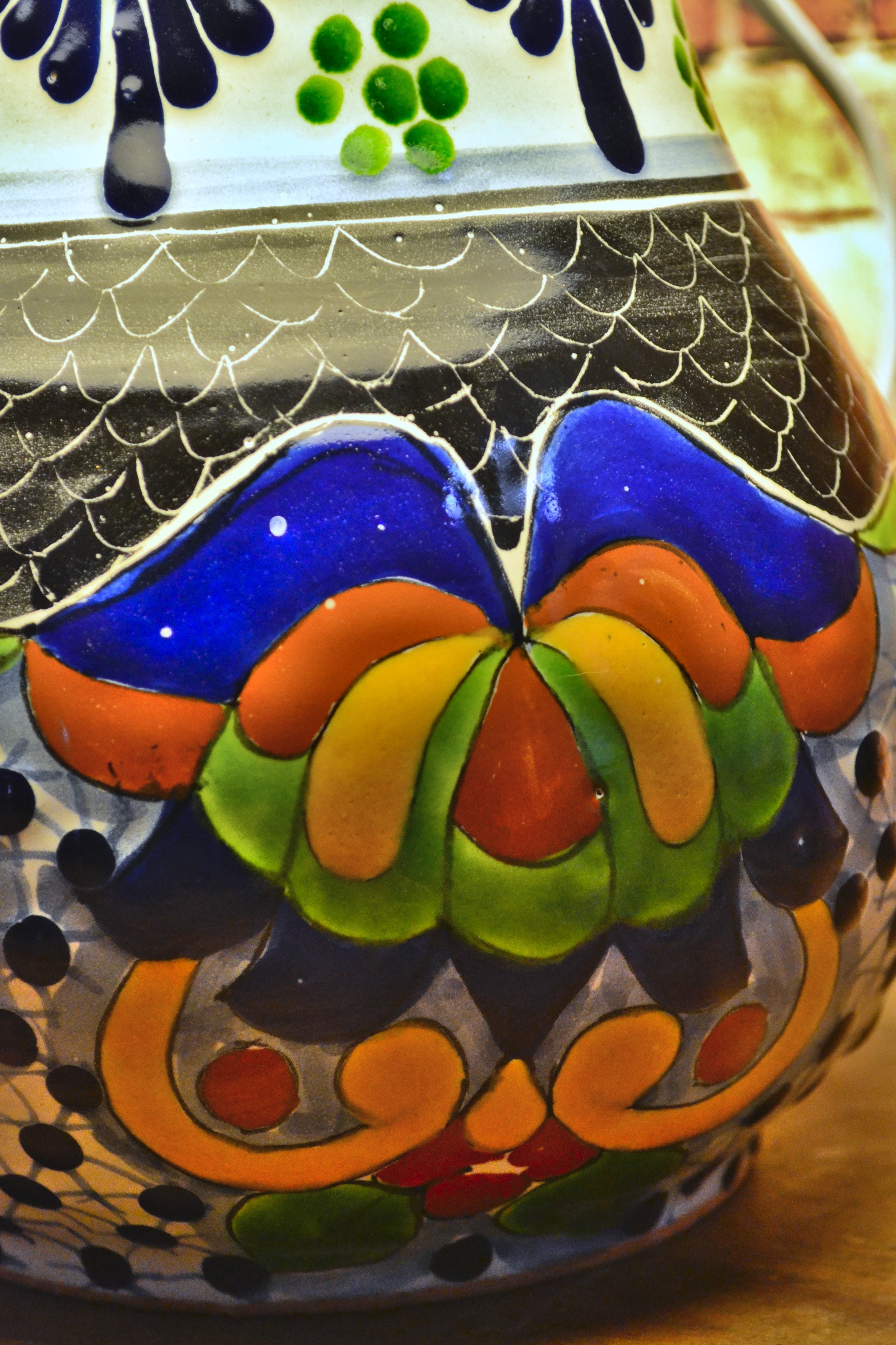 Lámpara de Talavera Poblana CM386