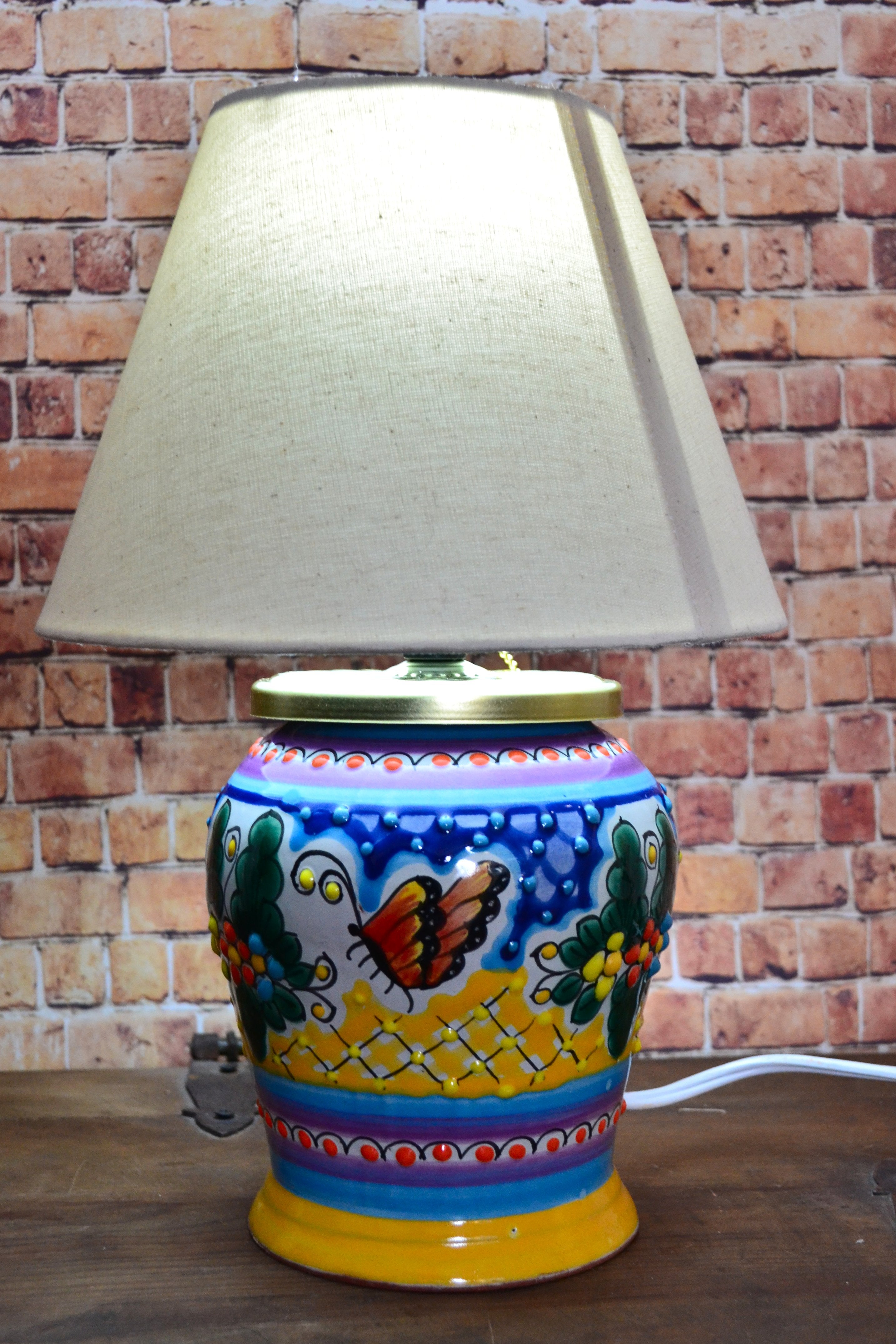 Lámpara de Talavera Poblana CM401