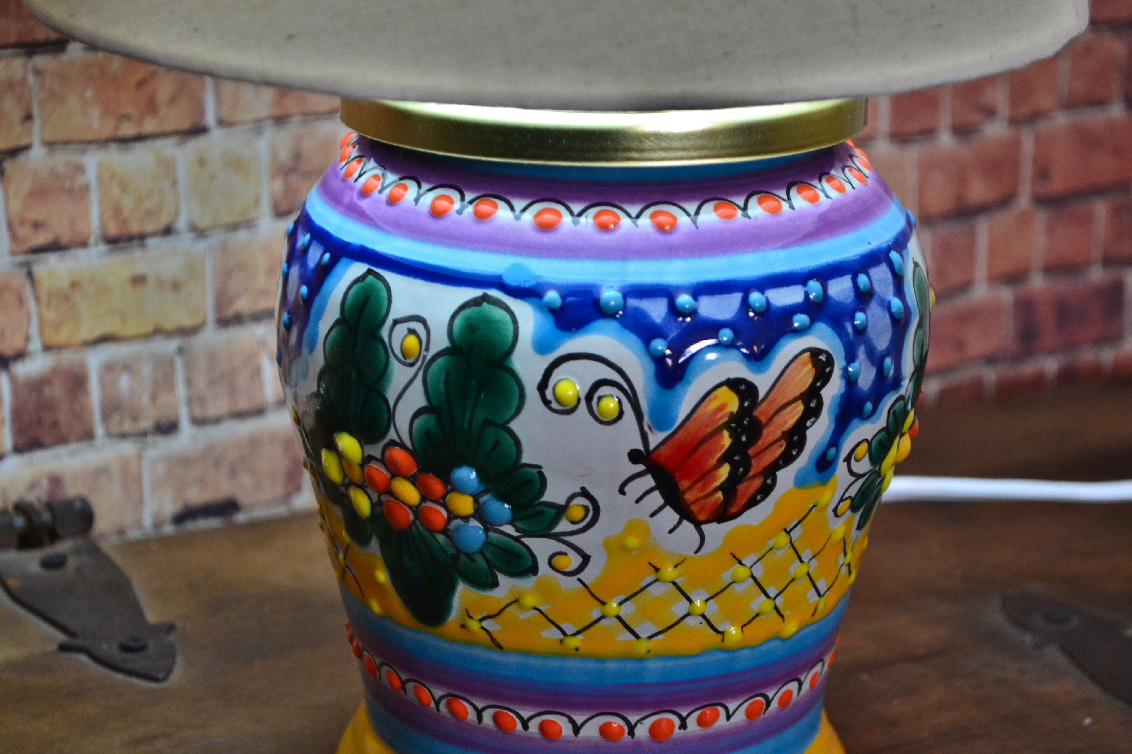 Lámpara de Talavera Poblana CM401