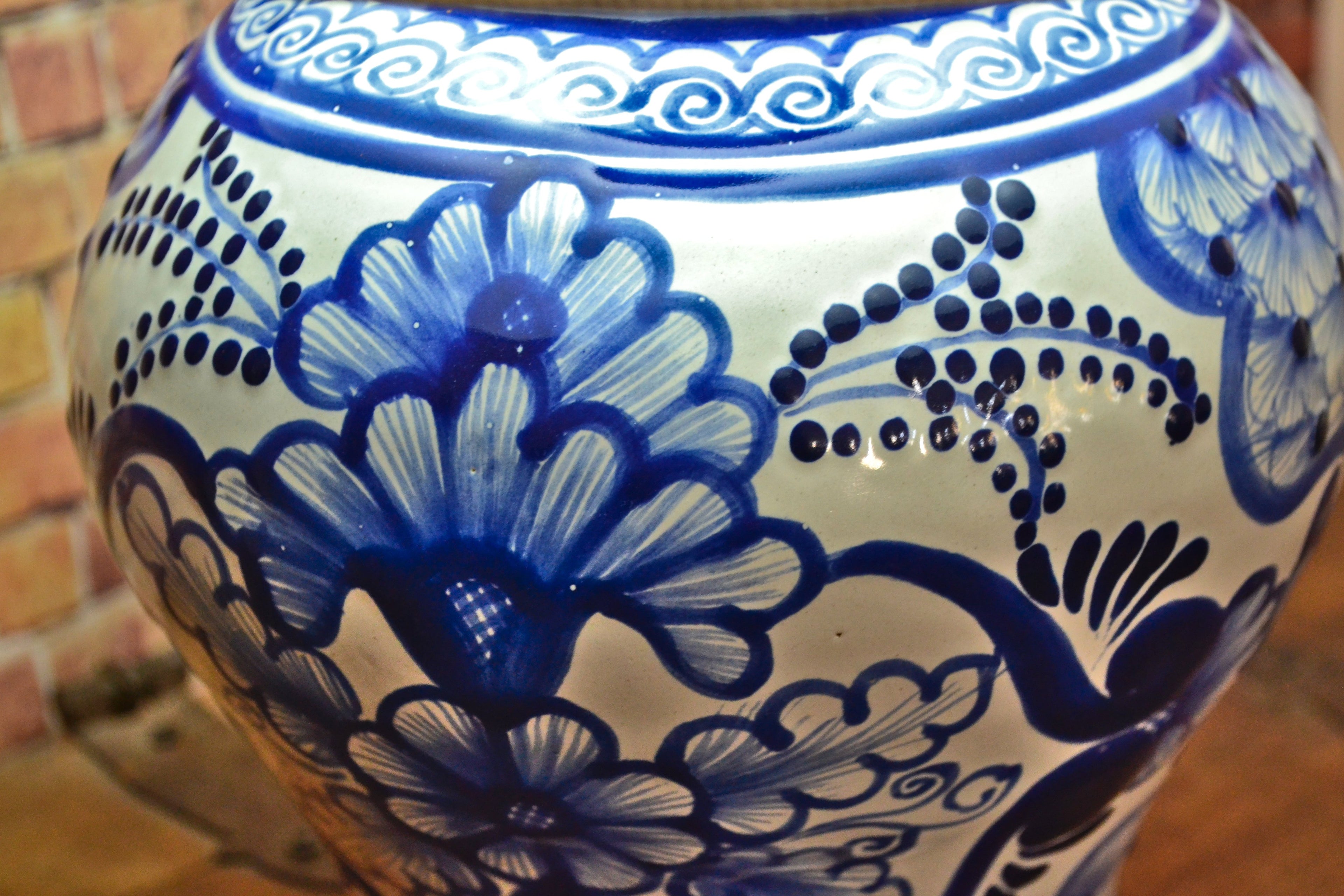 Lámpara de Talavera Poblana CM407
