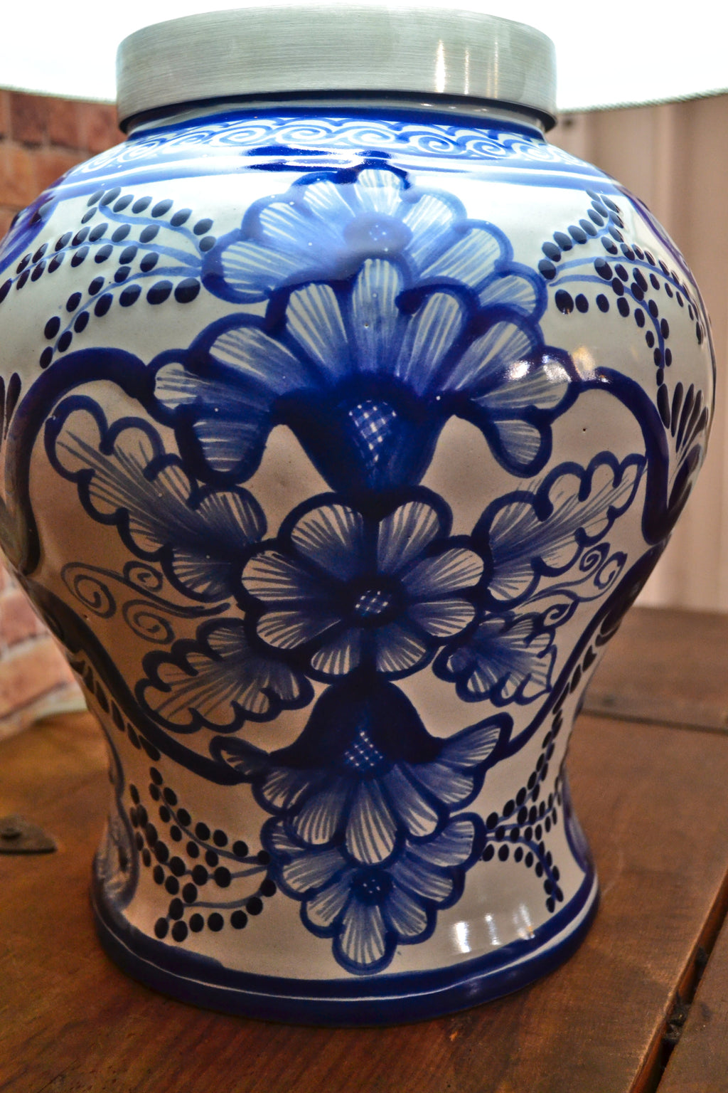 Lámpara de Talavera Poblana CM407