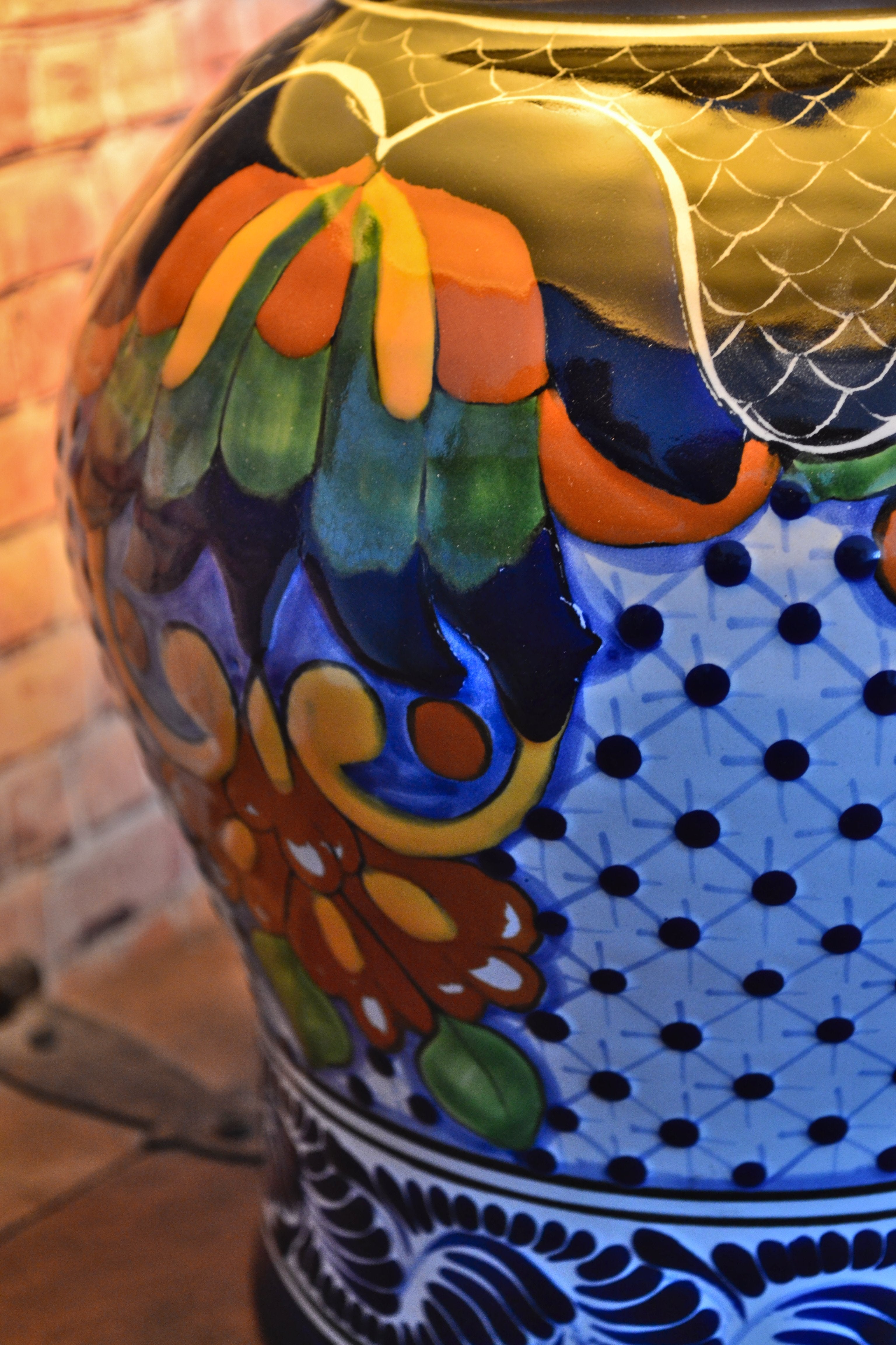 Lámpara de Talavera Poblana CM415