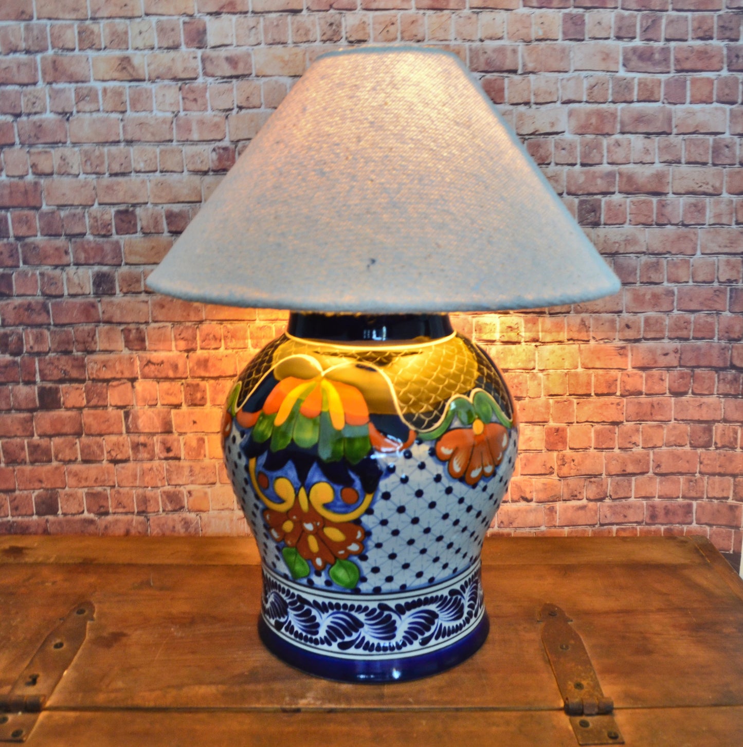 Lámpara de Talavera Poblana CM415