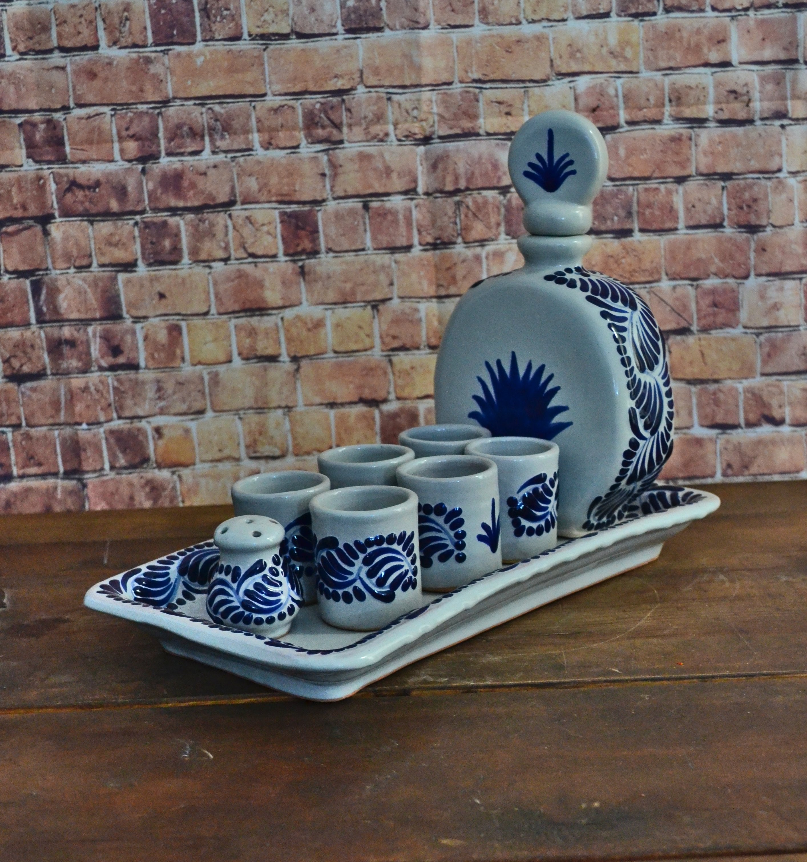 Juego de Tequila de Talavera Poblana CM417