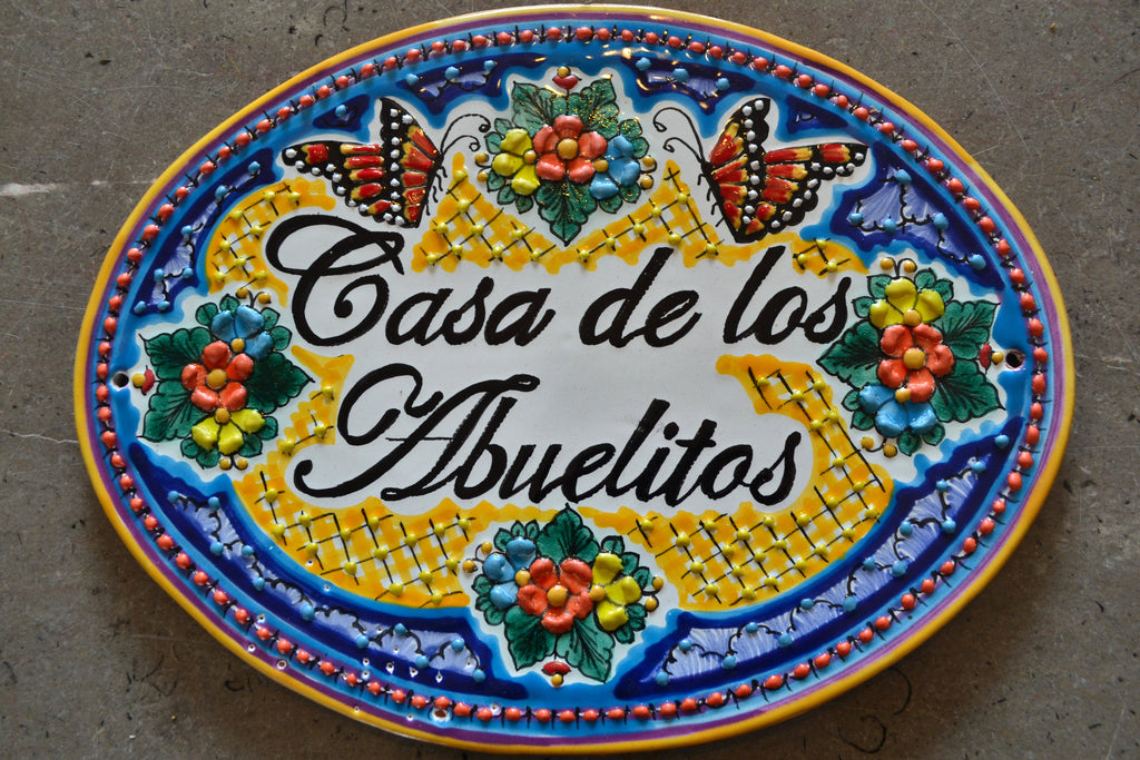 Letrero Personalizable de casa de Talavera Poblana CM423