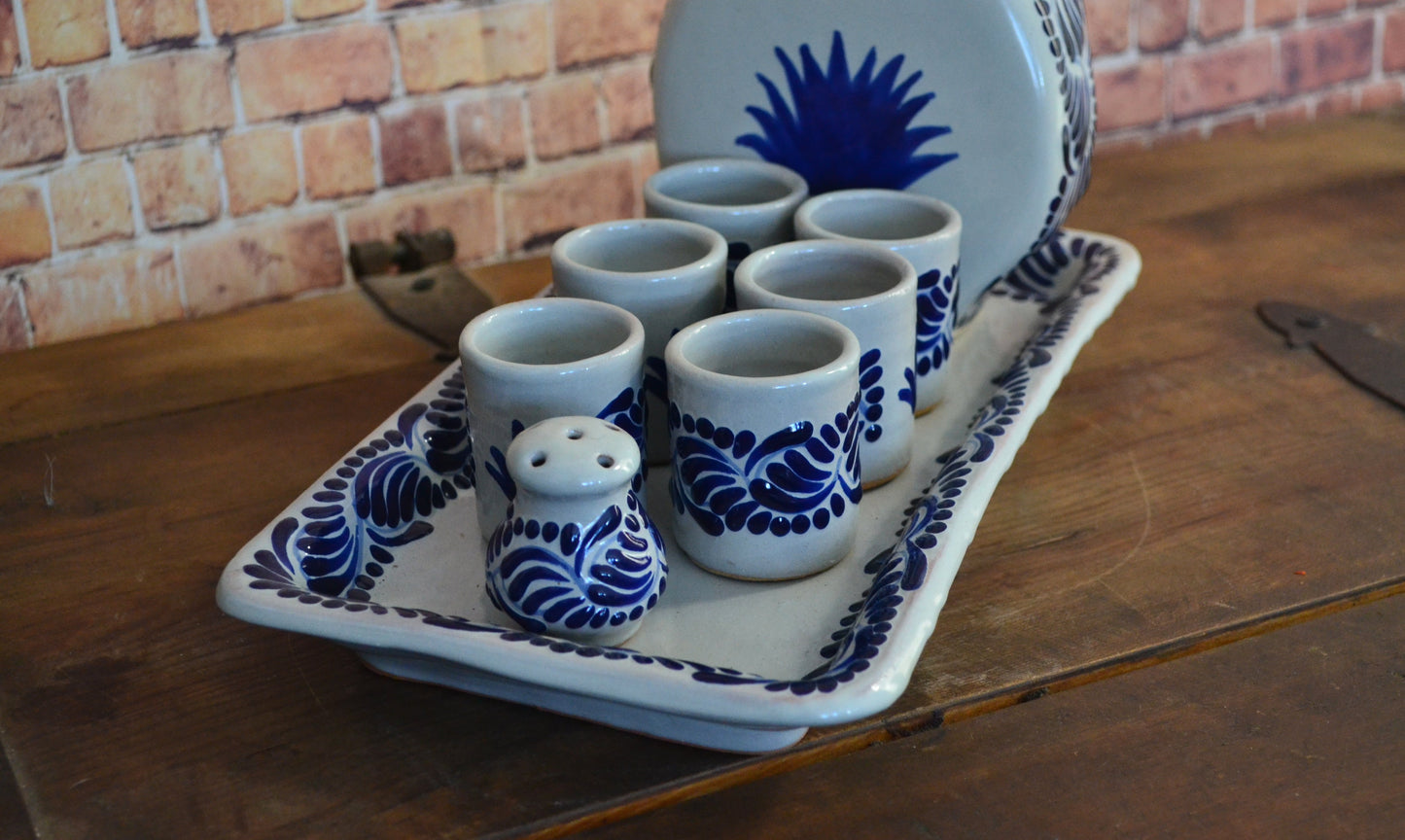 Juego de Tequila de Talavera Poblana CM417