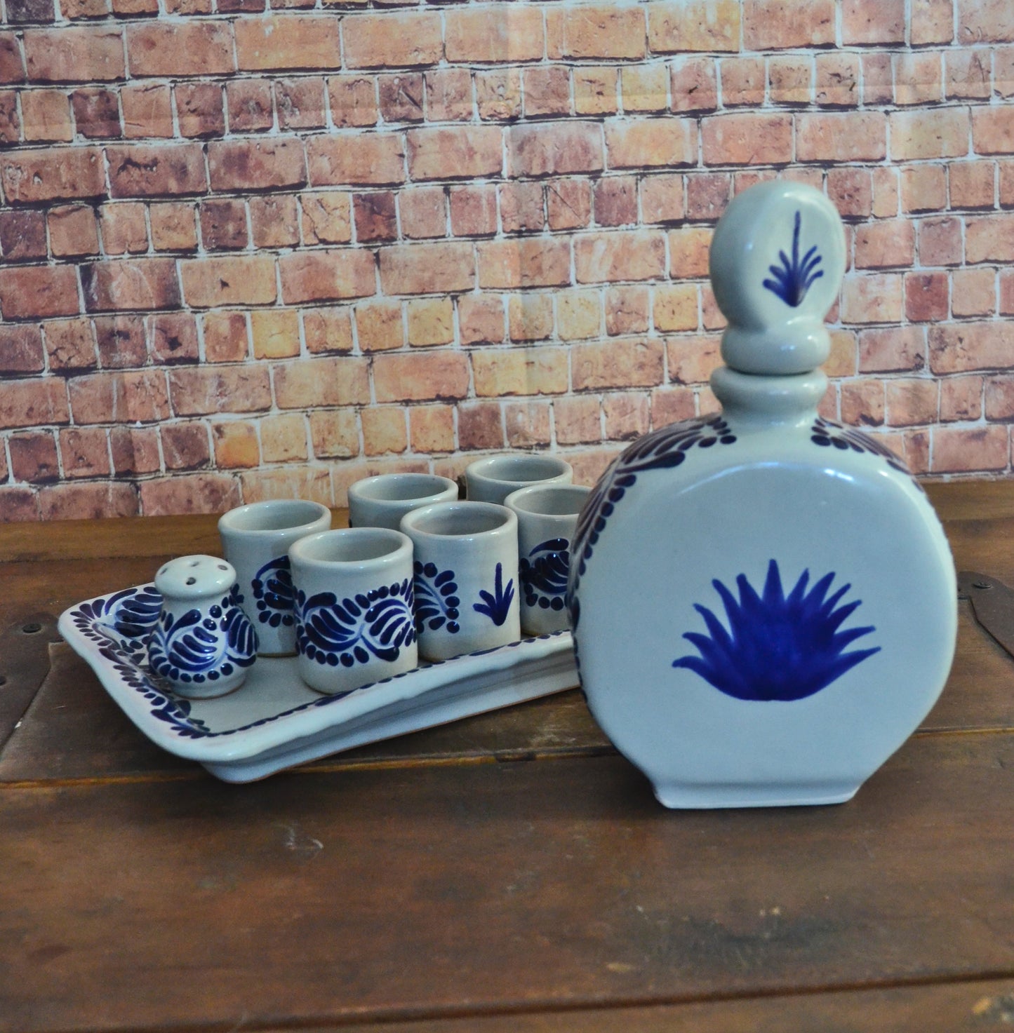 Juego de Tequila de Talavera Poblana CM417