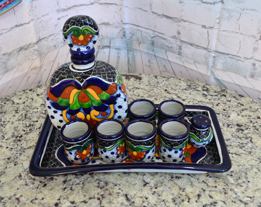 Juego de Tequila de Talavera Poblana CM422