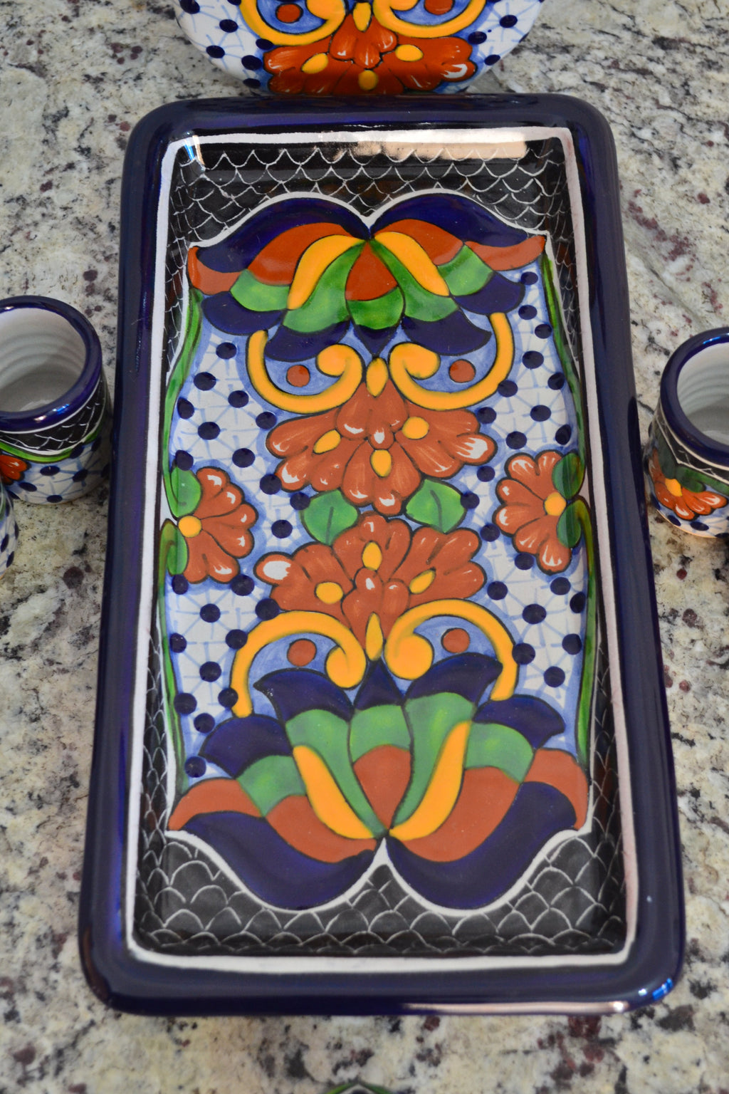 Juego de Licorera de Talavera Poblana CM422