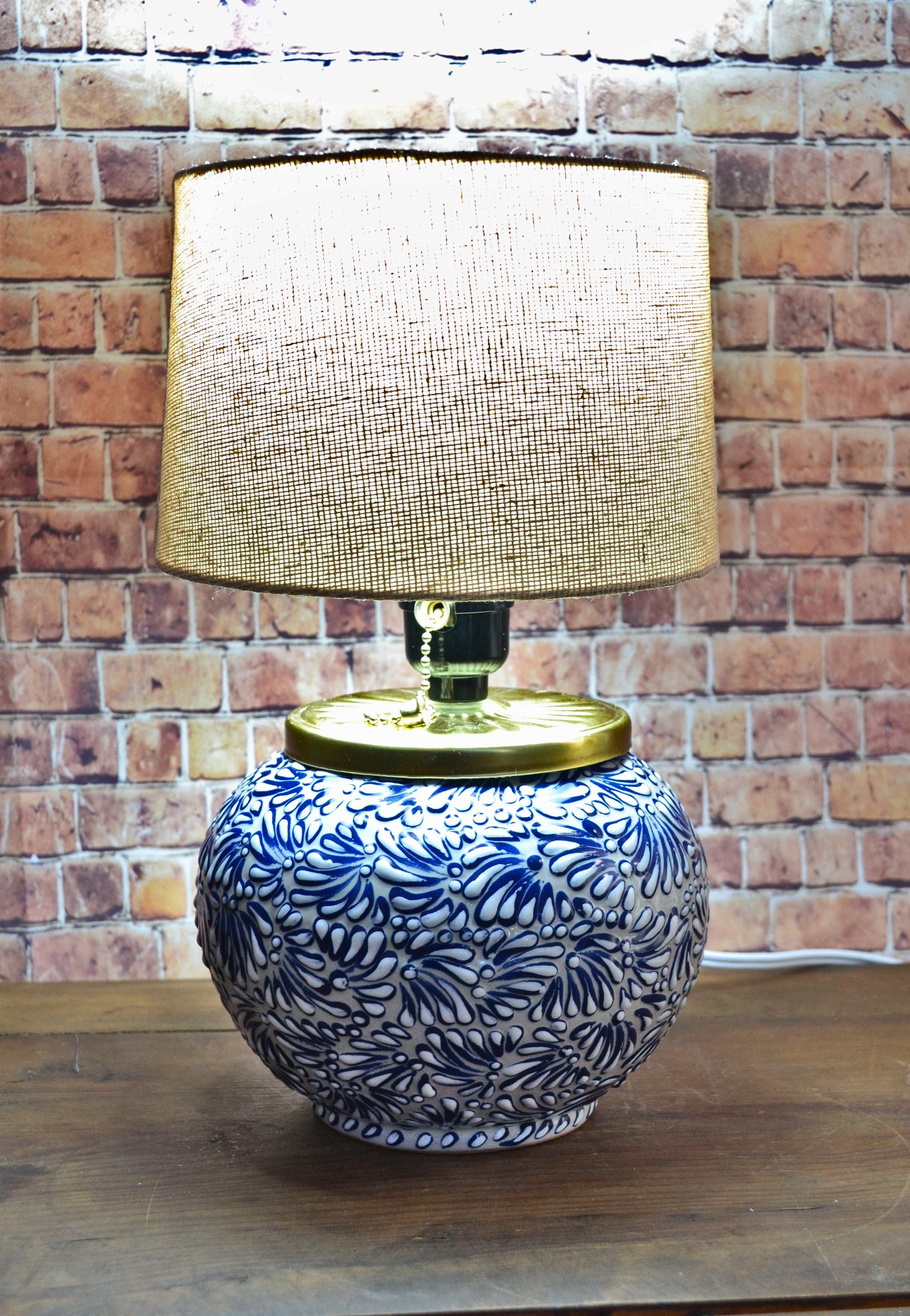 Lámpara de Talavera Poblana CM434