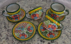 2 Tazas y Platos de Café de Talavera CM437