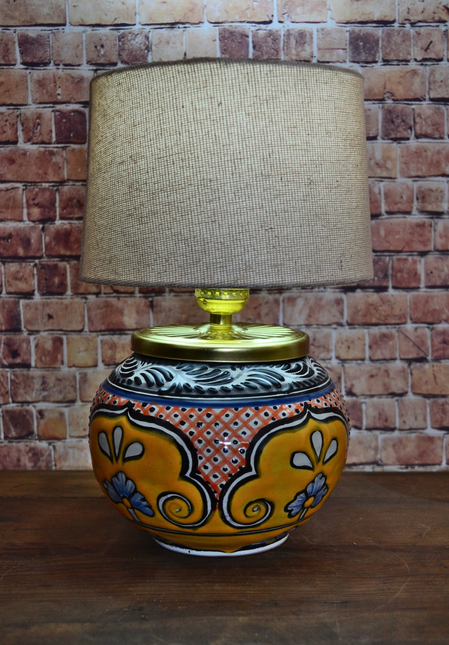 Lámpara de Talavera Poblana CM436