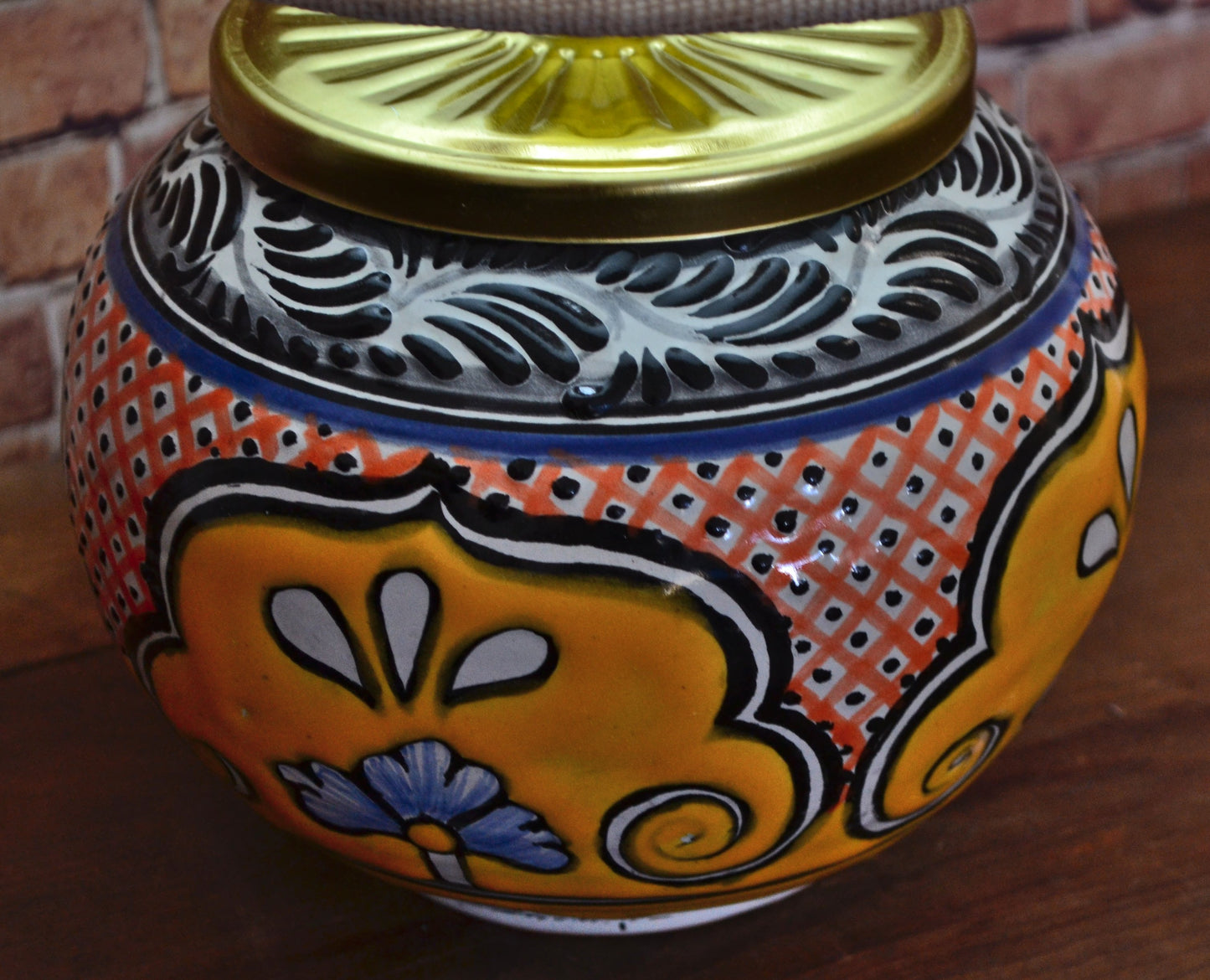 Lámpara de Talavera Poblana CM436