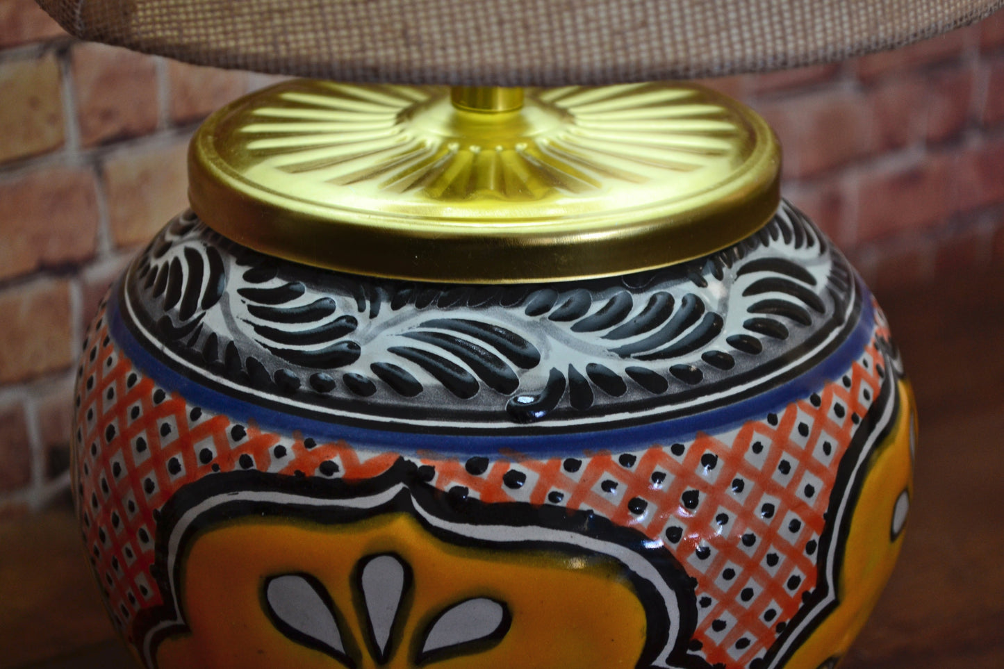 Lámpara de Talavera Poblana CM436