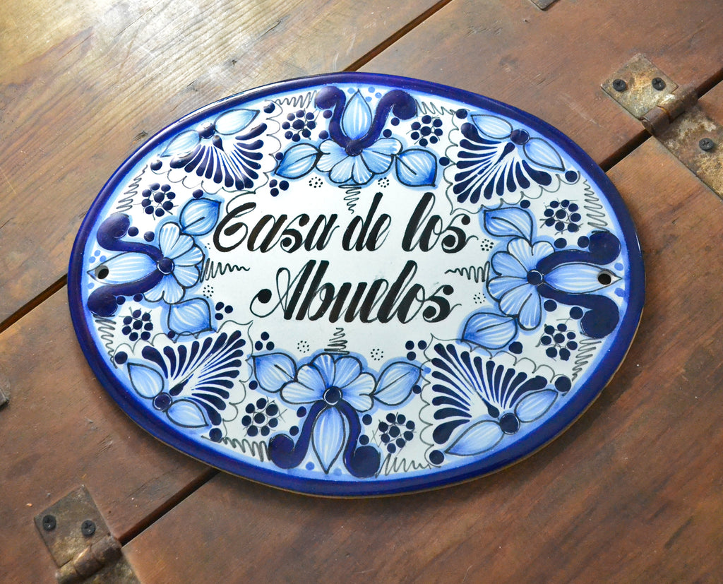 Letrero Personalizable de casa de Talavera Poblana CM458