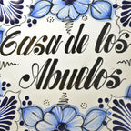 Letrero Personalizable de casa de Talavera Poblana CM458