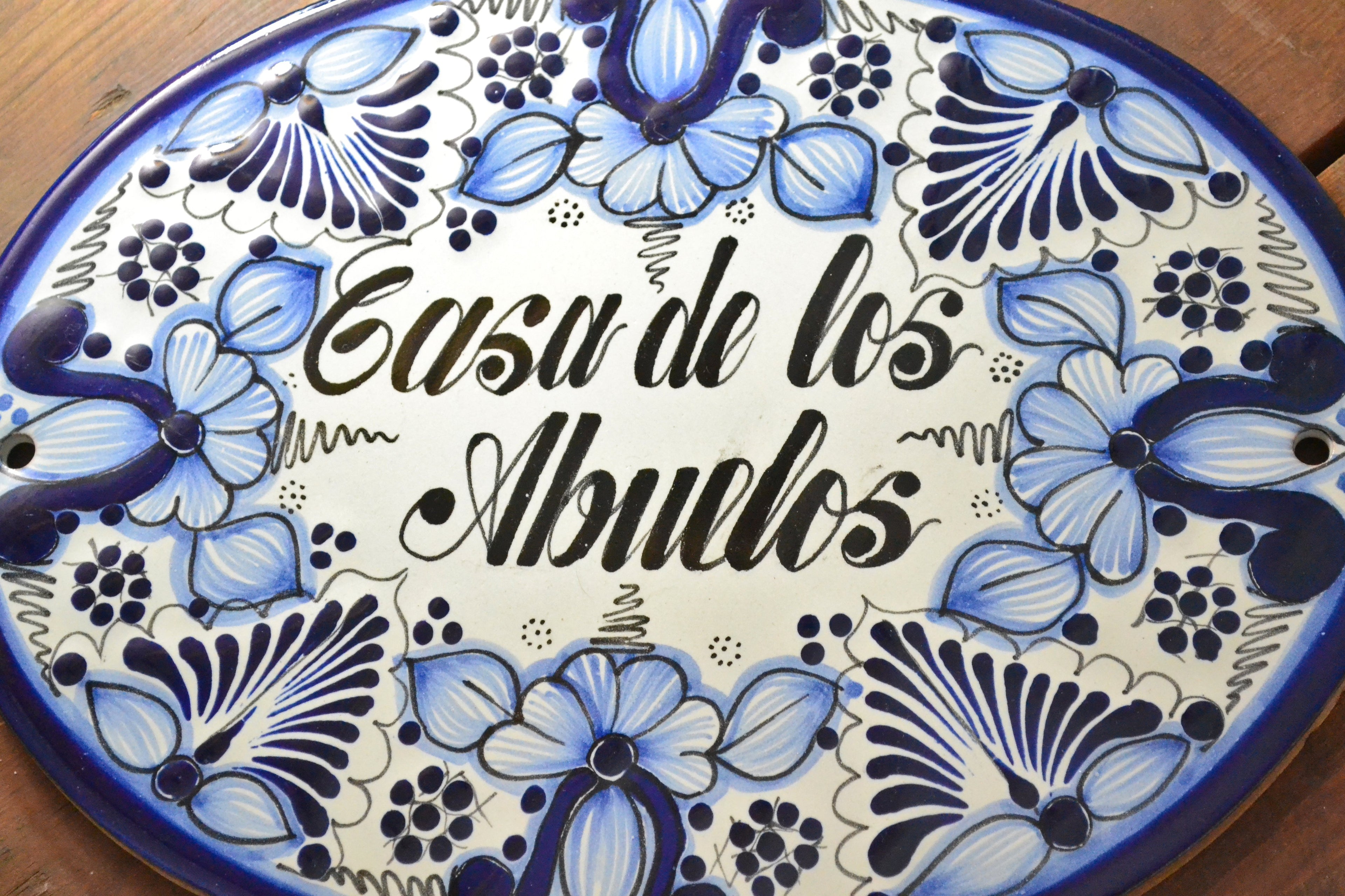 Letrero Personalizable de casa de Talavera Poblana CM458