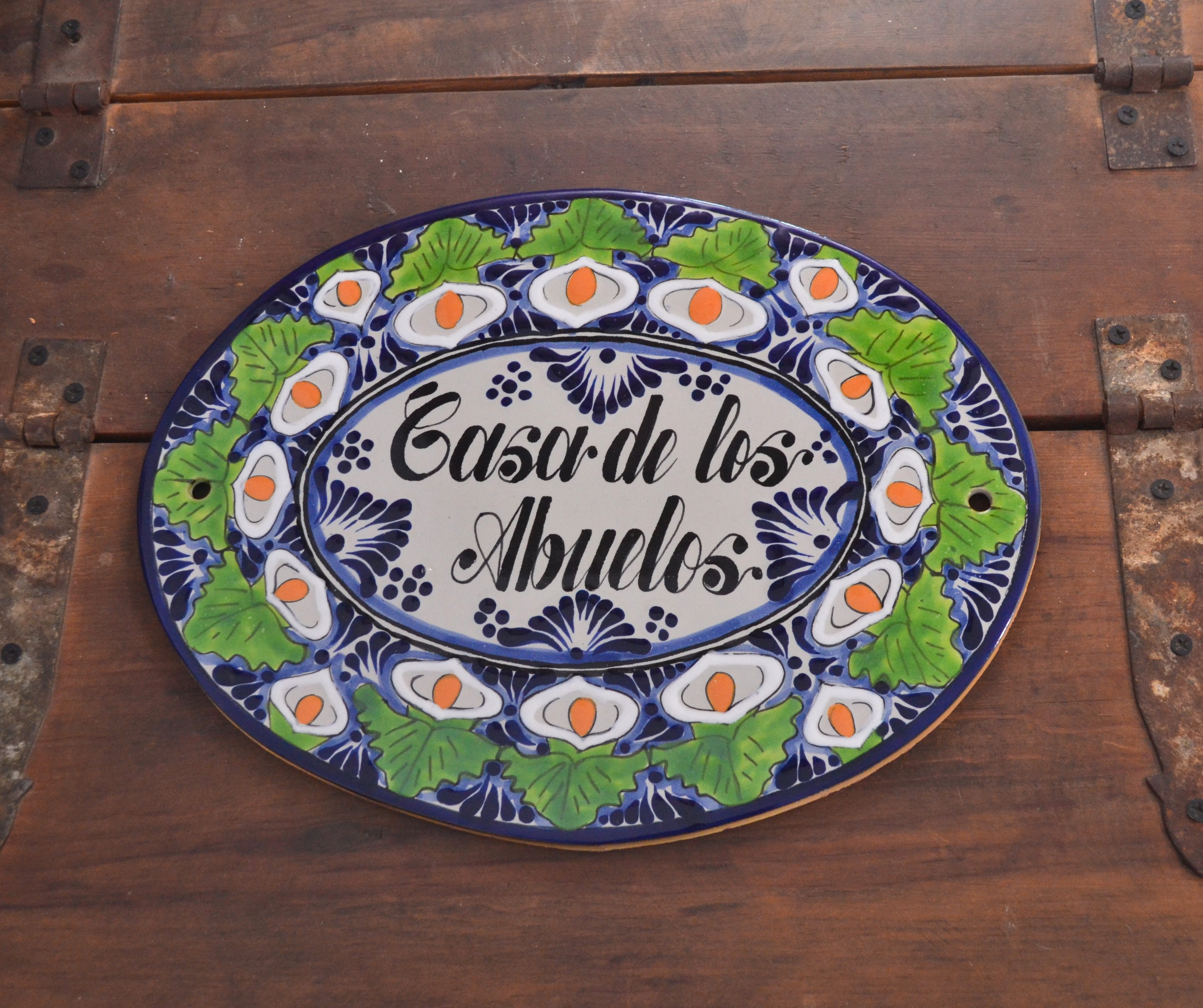 Letrero Personalizable de casa de Talavera Poblana CM462