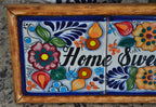 Letrero Personalizable de casa de Talavera Poblana con marco de madera  CM466