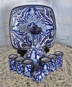 Juego de Licorera de Talavera Poblana CM469