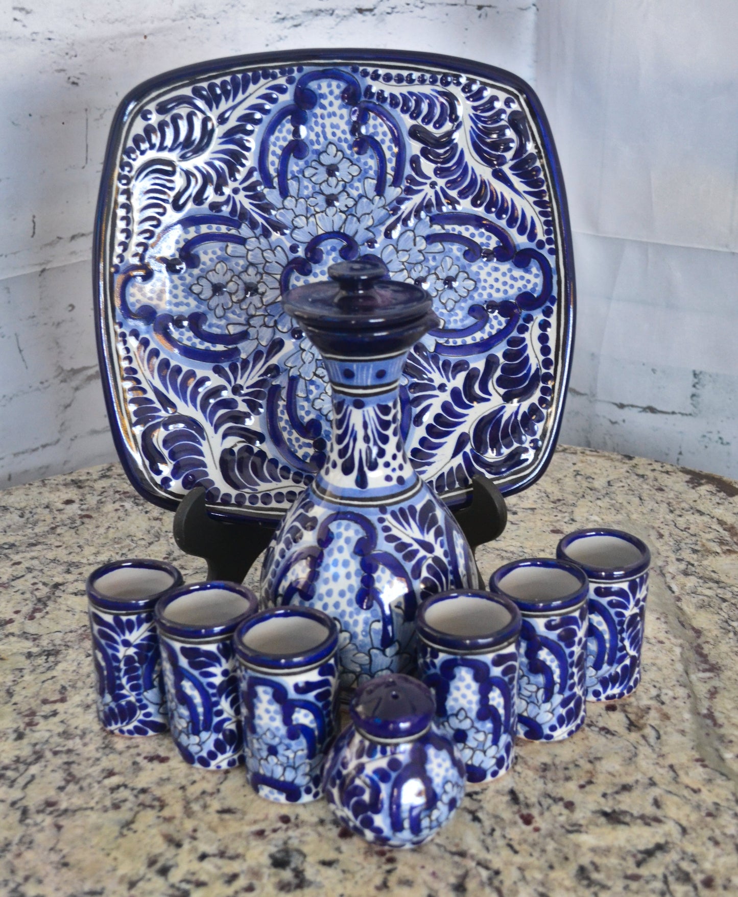 Juego de Tequila de Talavera Poblana CM469