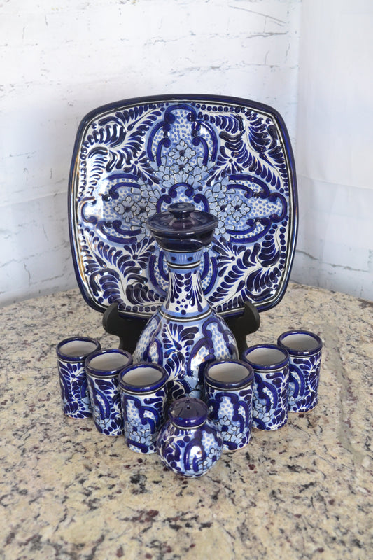 Juego de Tequila de Talavera Poblana CM469