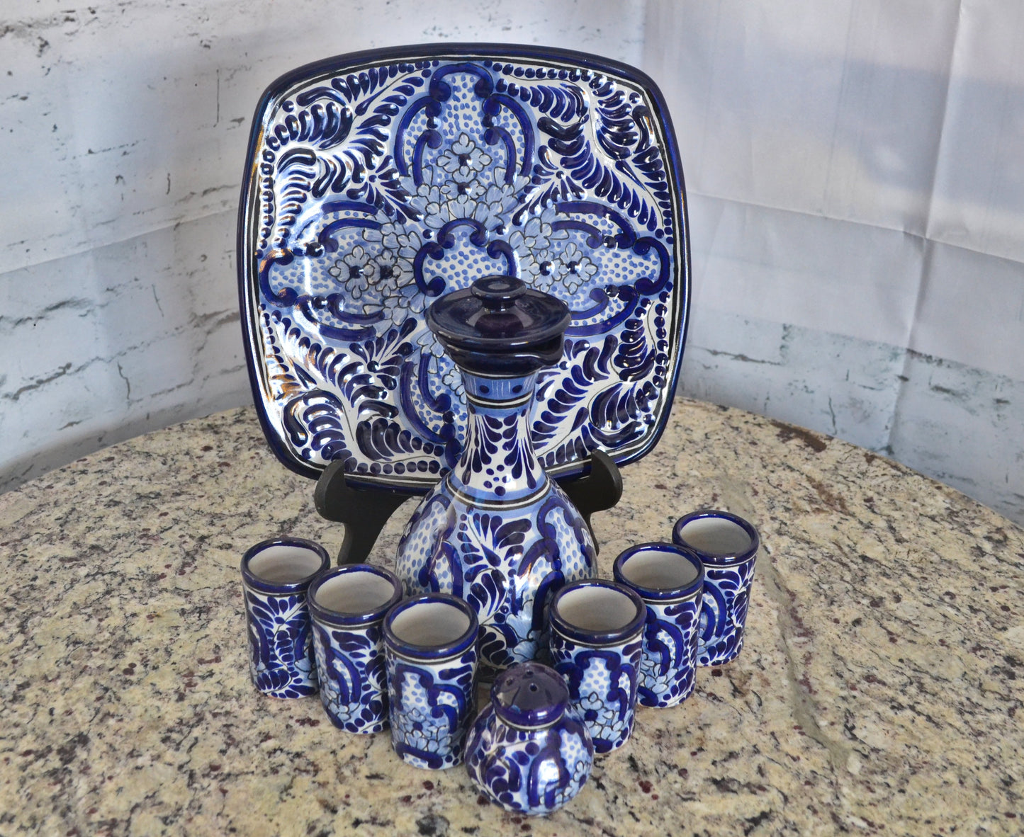 Juego de Tequila de Talavera Poblana CM469