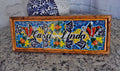 Letrero Personalizable de casa de Talavera Poblana con marco de madera  CM471