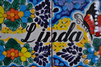 Letrero Personalizable de casa de Talavera Poblana con marco de madera  CM471