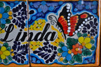 Letrero Personalizable de casa de Talavera Poblana con marco de madera  CM471