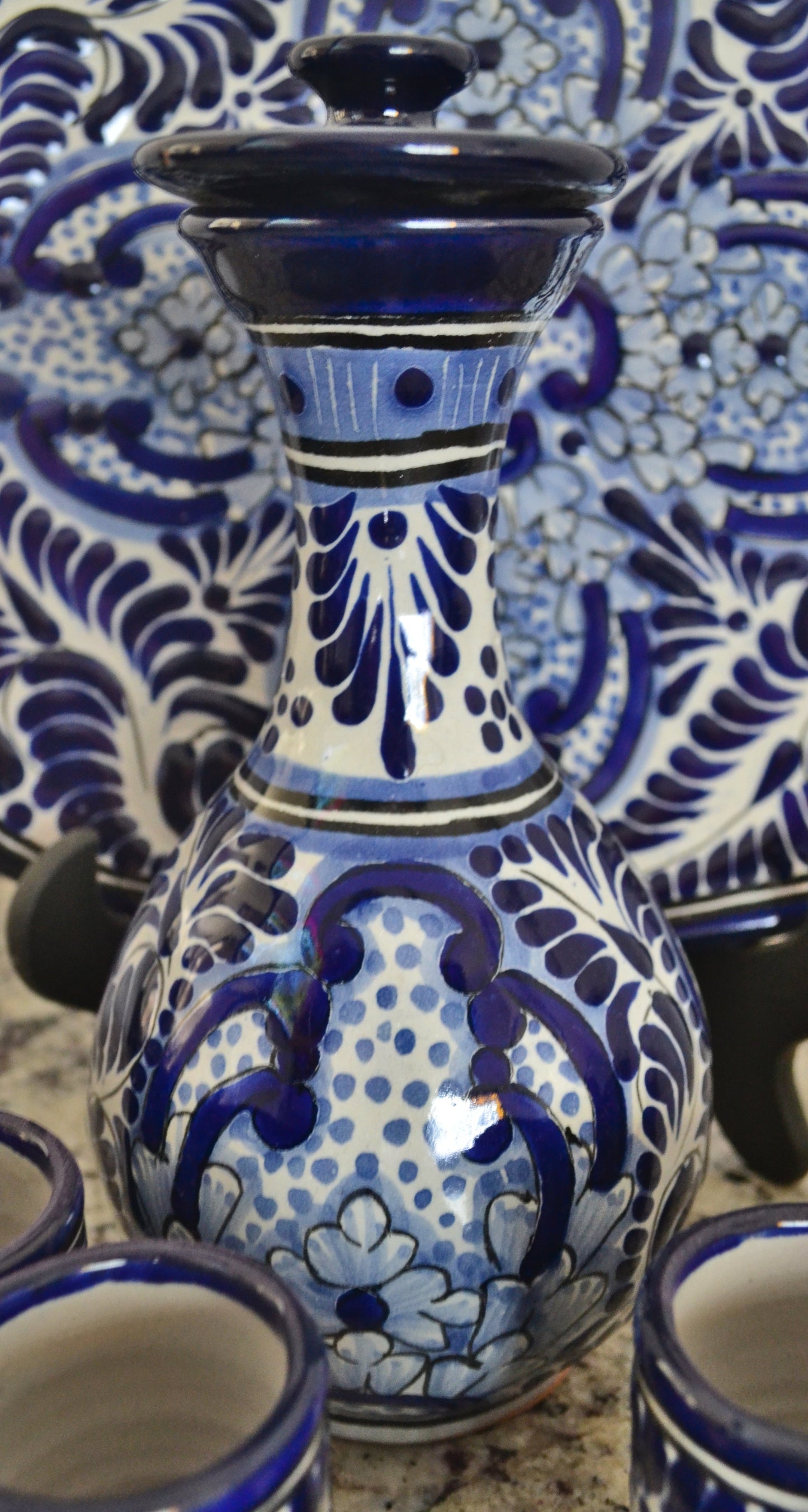 Juego de Tequila de Talavera Poblana CM469