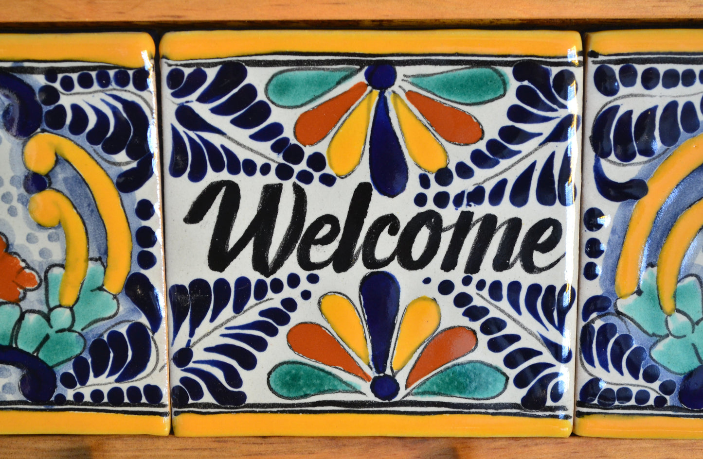 Letrero Personalizable de casa de Talavera Poblana con marco de madera  CM491