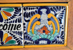 Letrero Personalizable de casa de Talavera Poblana con marco de madera  CM491