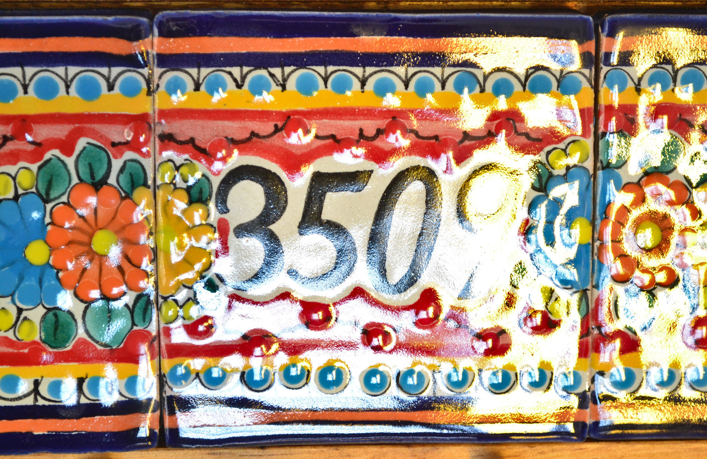 Letrero Personalizable de casa de Talavera Poblana con marco de madera  CM489