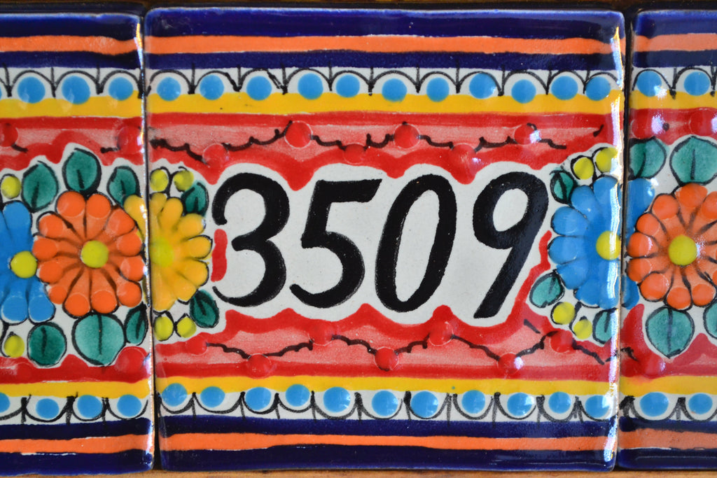 Letrero Personalizable de casa de Talavera Poblana con marco de madera  CM489