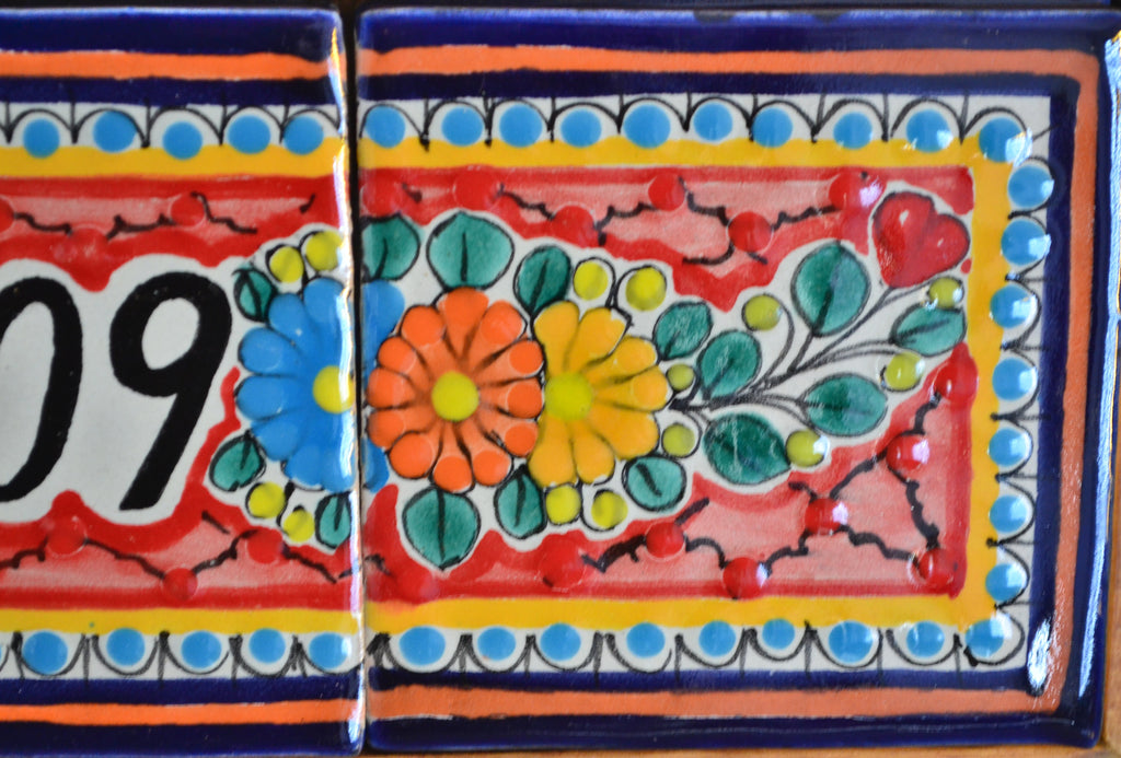 Letrero Personalizable de casa de Talavera Poblana con marco de madera  CM489