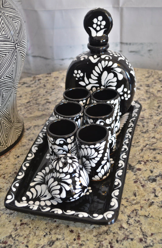 Juego de Tequila de Talavera Poblana CM492